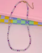 Candy Bead Dainty Gemstone Necklace