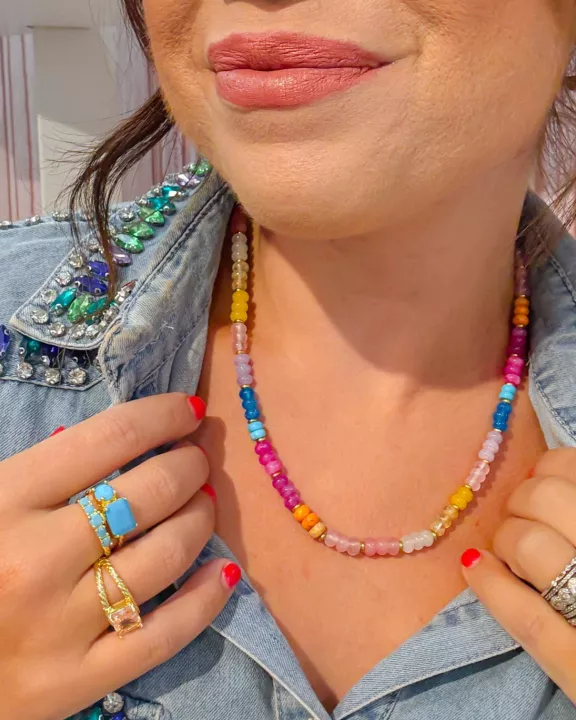 Rainbow Sugar Gemstone