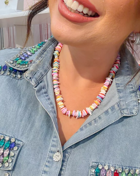 Pastel Party Gemstone Necklace