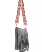 Kelce Influencer Style Vegan Fringe Bucket bag - Strap not included