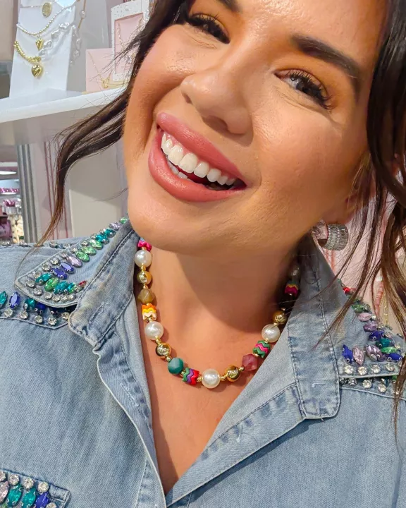 Electric Chic Gold Necklace