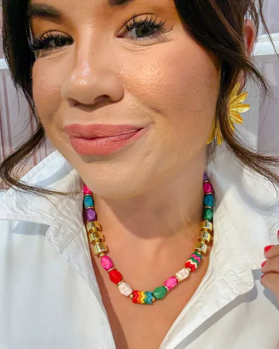 Color Party Gold Necklace