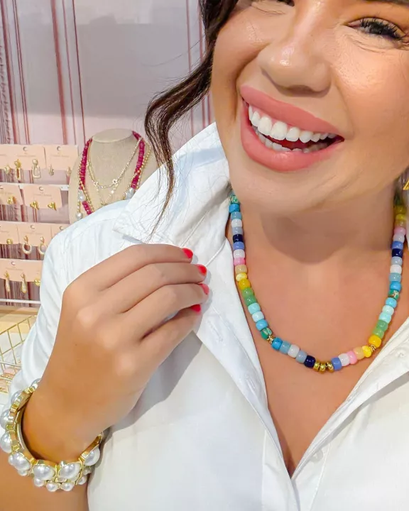 Coastal Girl Gemstone Necklace