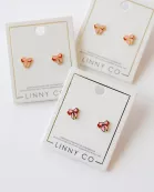 Screwback Stud Earrings - Collins Bow