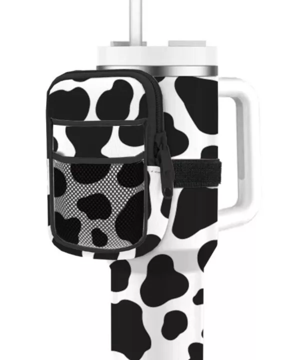 Cow Print Wholesale Water Bottle Zipper Pouch