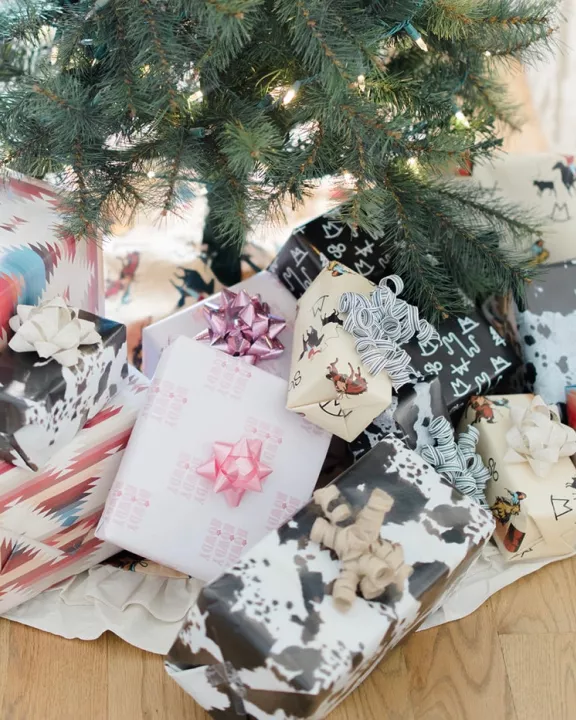 Brown Cowhide Wrapping Paper