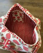 Poppy Block Print Quilted Bag Collection