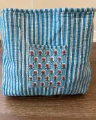 Flower Power Block Print Quilted Bag Collection