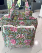Garden Gala Block Print Quilted Bag Collection