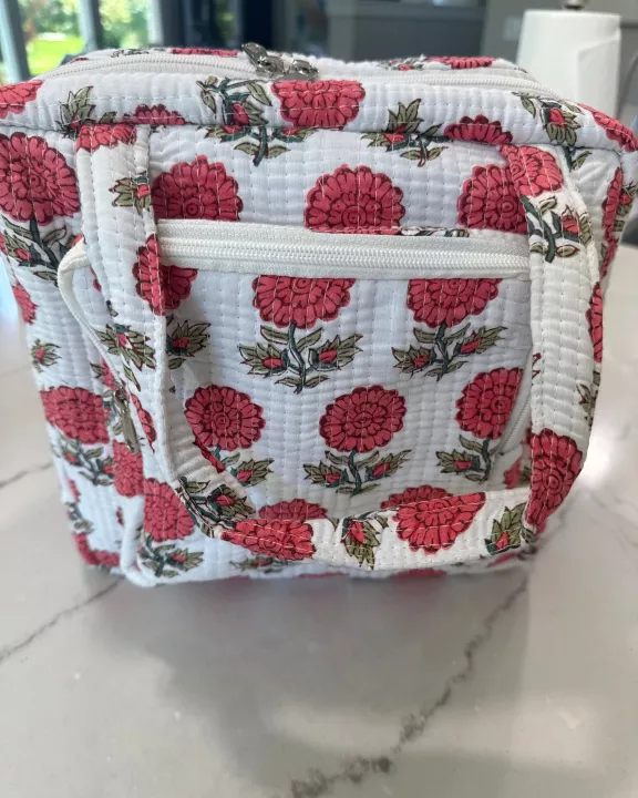 Poppy Block Print Quilted Bag Collection