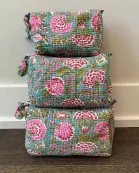 Garden Gala Block Print Quilted Bag Collection