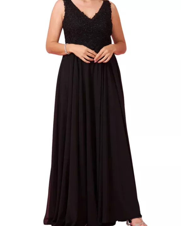 Dylan and Davids Full-Length Formal Plus Size Evening Gown Dress