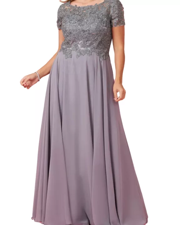 Dylan and Davids Short-Length Sleeve Mother Of The Bride Evening Dress
