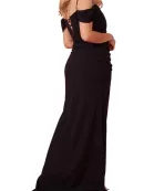 Dylan and Davids Full-Length Formal Off-The-Shoulder Wrap Evening Gown Dress