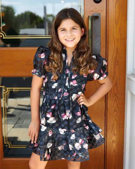 Mini Clementine Girls Dress - Twilight