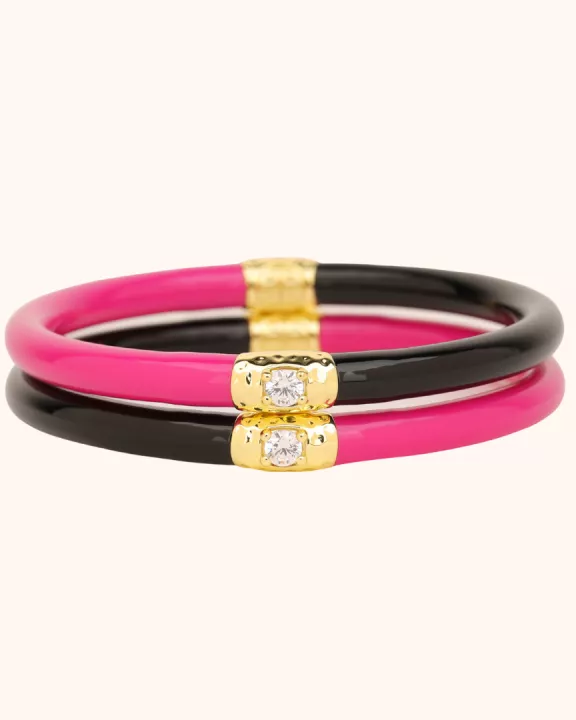 Black/Epic Pink Yin & Yang All Weather Bangles® (AWB®)