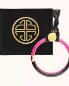 Black/Epic Pink Yin & Yang All Weather Bangles® (AWB®)