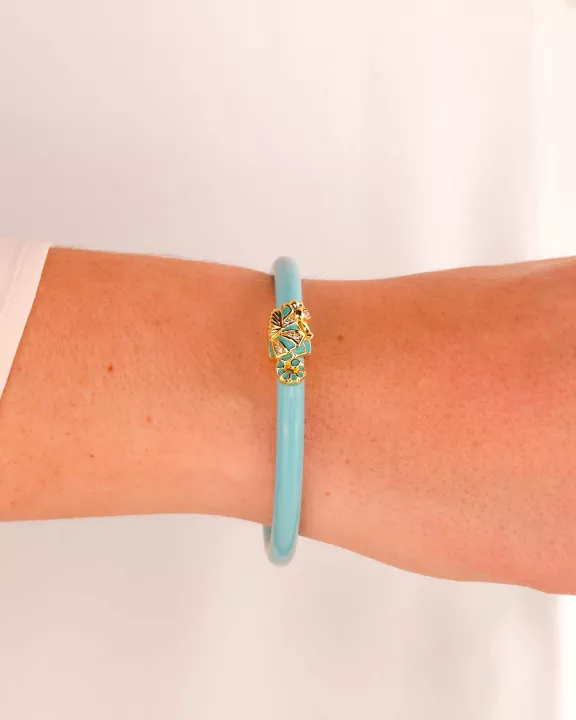 Fauna Seahorse All Weather Bangle® (AWB®) - Turquoise