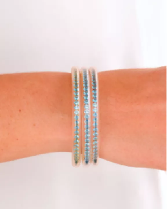 Three Queens All Weather Bangles® (AWB®) - Aqua