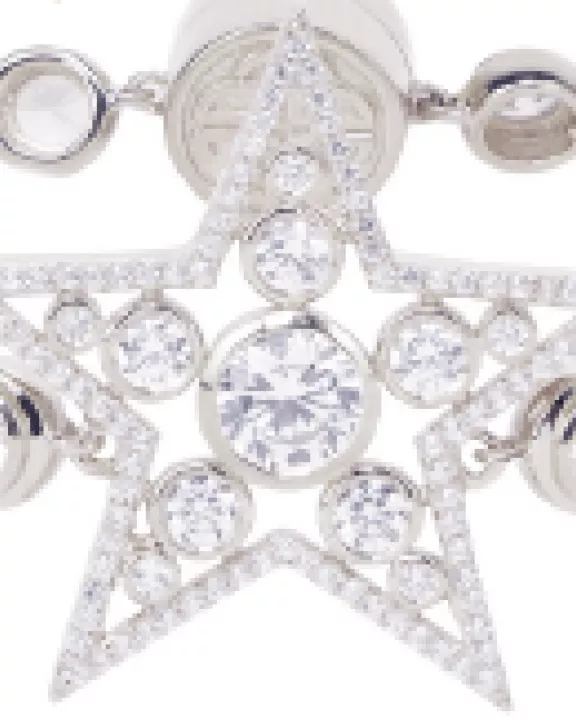 Star Bracelet - Silver/White