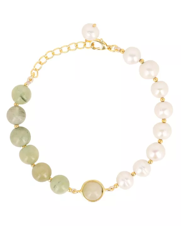 Margarite Bracelet - Jade/Pearl