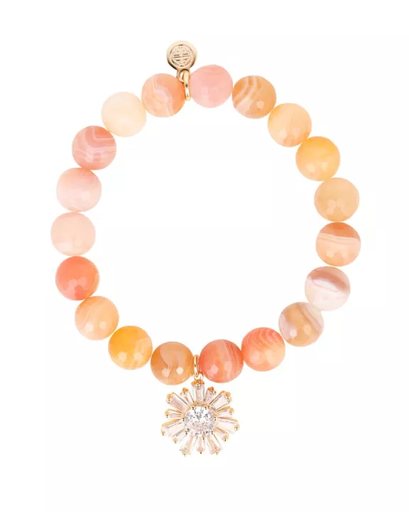 Bellini Peach Bracelet With Charm
