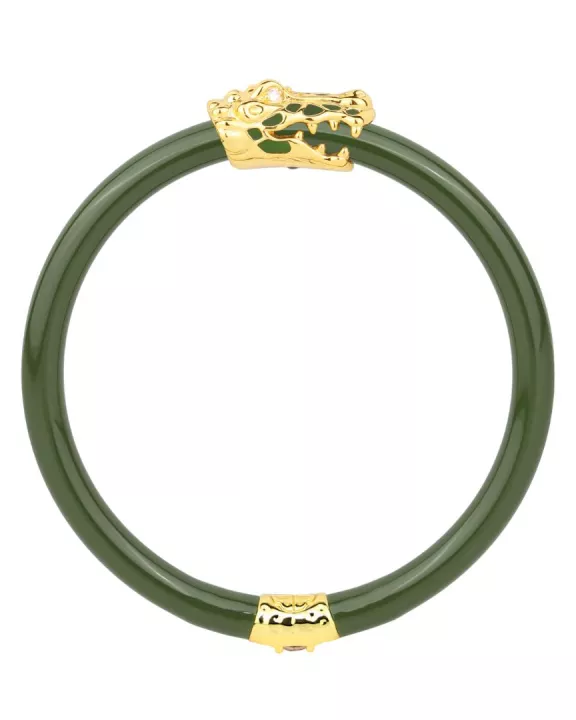 Fauna Crocodile All Weather Bangle® (AWB®) - Jade