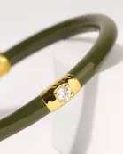Fauna Crocodile All Weather Bangle® (AWB®) - Jade