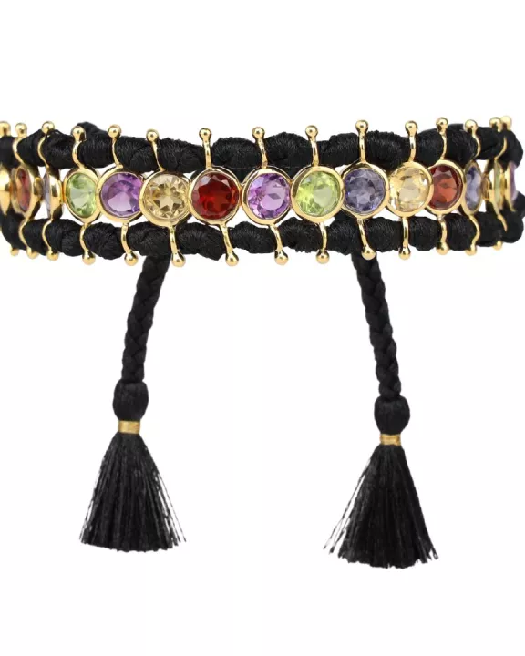 Viv String Bracelet - Black/Multi