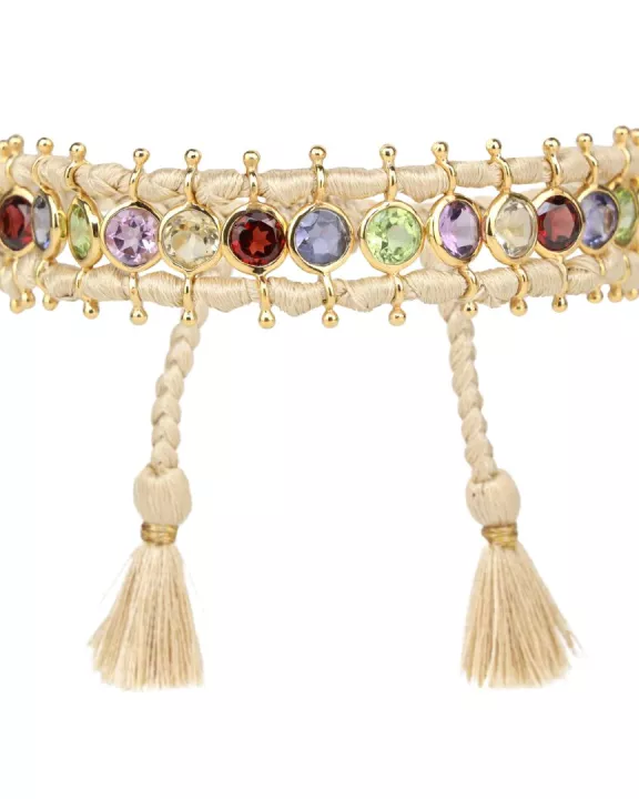 Viv String Bracelet - Ivory/Multi