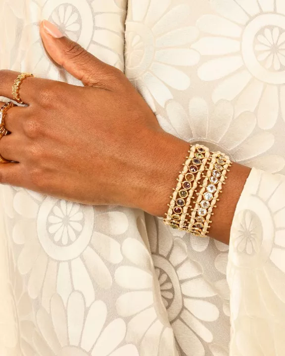 Viv String Bracelet - Ivory/Multi