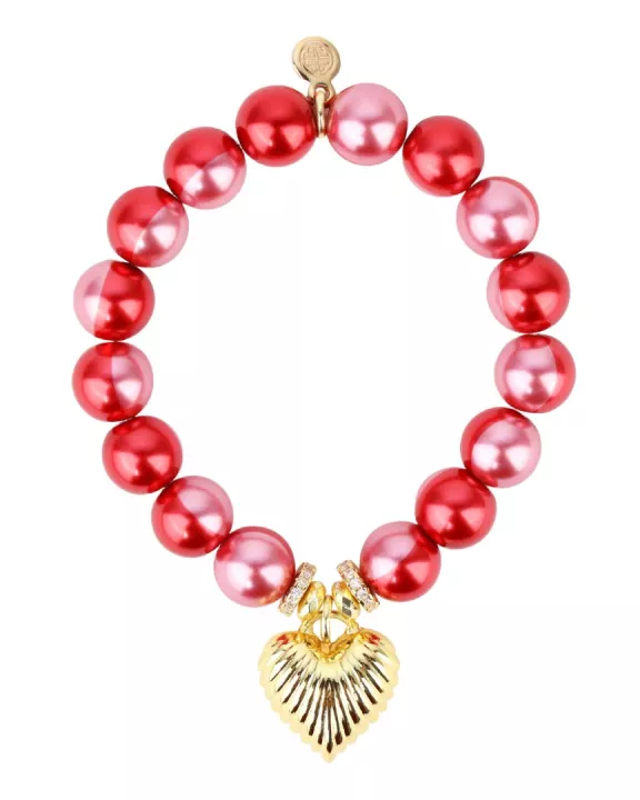 Rouge Coeur Beaded Bracelet