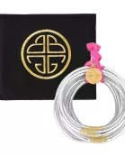Silver All Weather Bangles® (Set of 6) - Serenity Prayer