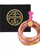 Rose Gold All Weather Bangles® (Set of 6) - Serenity Prayer