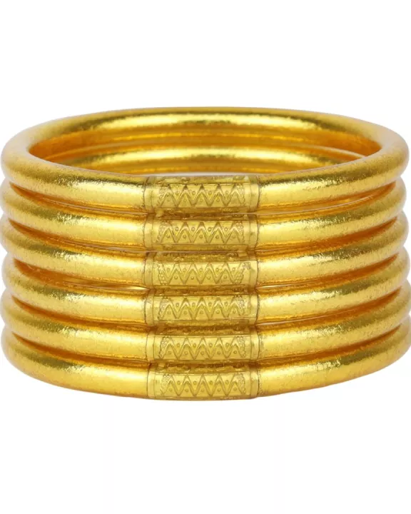 Gold All Weather Bangles® (Set of 6) - Serenity Prayer