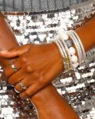 Isabel Pearl Bracelet - White