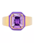 Cushion Ring - Amethyst