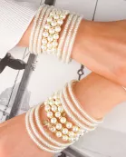 Three Queens All Weather Bangles® (AWB®) - White Pearl