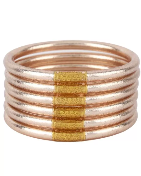 Champagne All Weather Bangles® (Set of 6) - Serenity Prayer