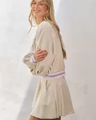 PLUS SIZE ATHLETIC SWEATSUIT SET