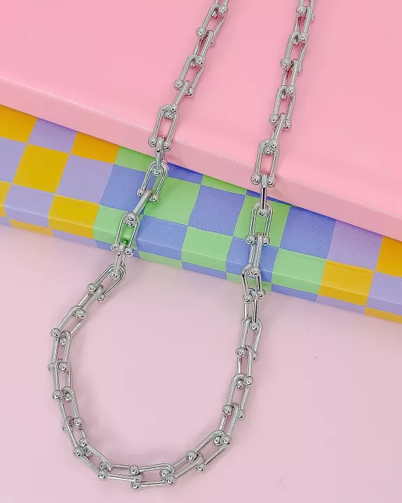 Link Up Silver Necklace
