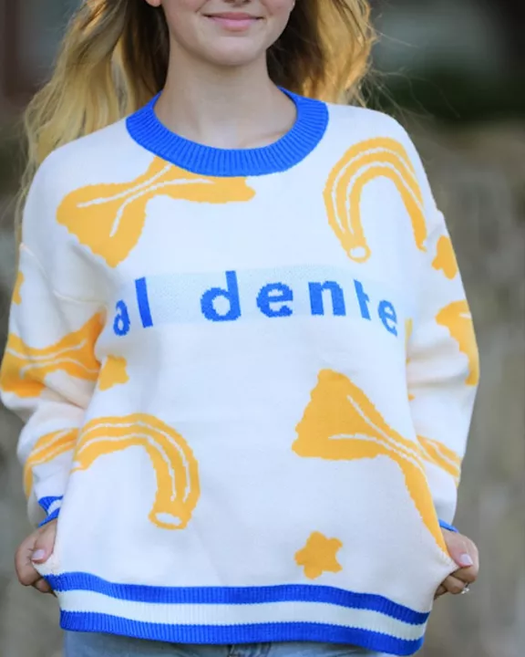 Al Dente Pasta Knit Sweater
