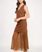 TVS-10422-6 KNIT MIX FABRIC SET-CAPPUCCINO