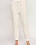 TP-10225-6 TWEED JOGGERS-CREAM