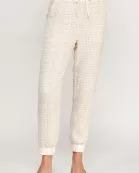 TP-10225-6 TWEED JOGGERS-CREAM