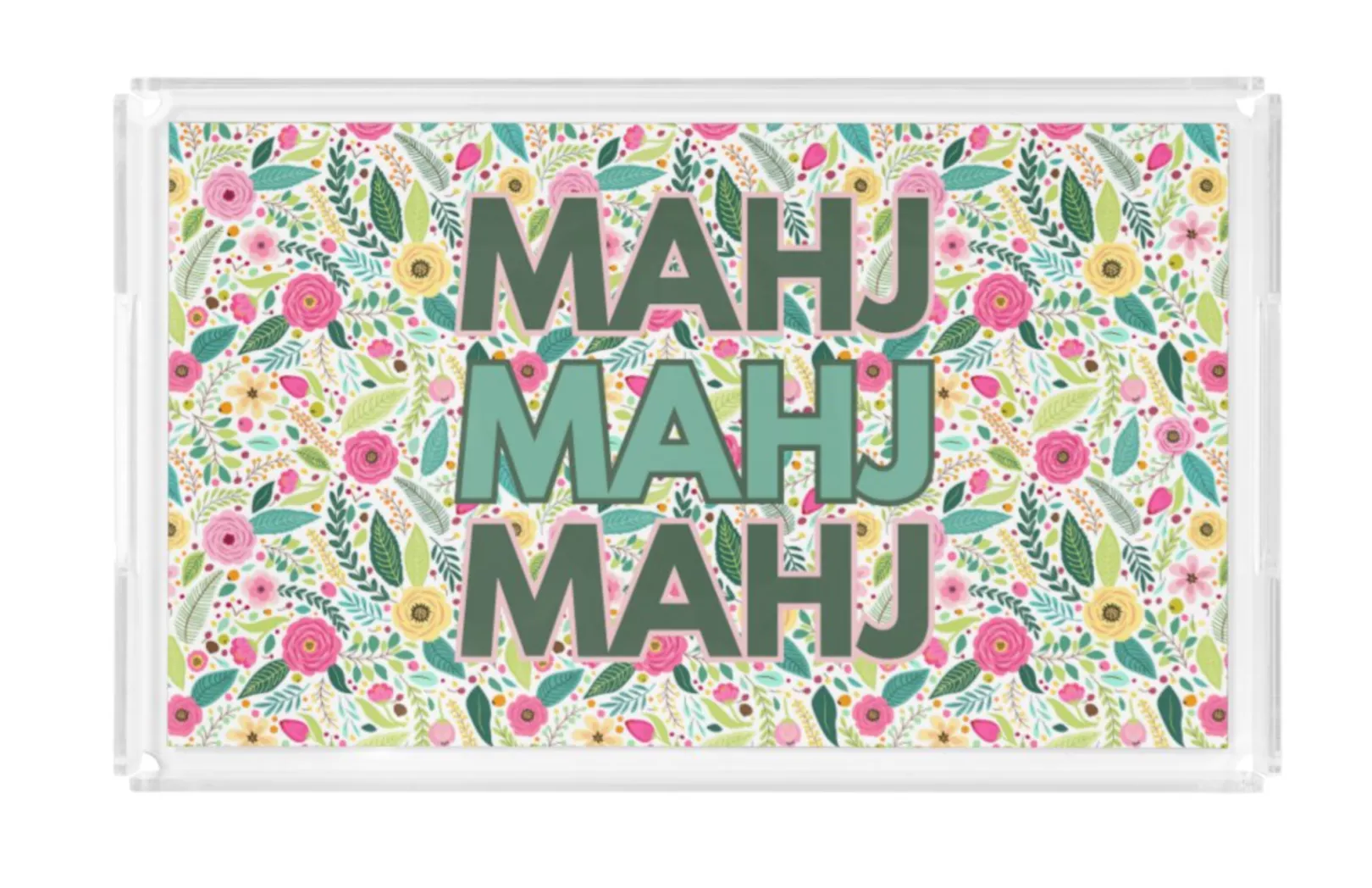 ART ONLY Acrylic Serving Tray - Spring 2025 Collection - MAHJ