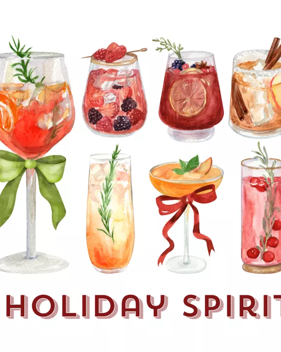 ART ONLY Acrylic Serving Tray - HOLIDAY COLLECTION - Holiday Spirit