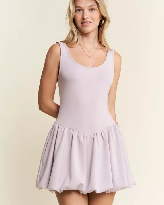 ATHLETIC BUBBLE DRESS WITH SHORTS