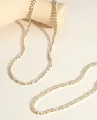 Square CZ Tennis Necklace
