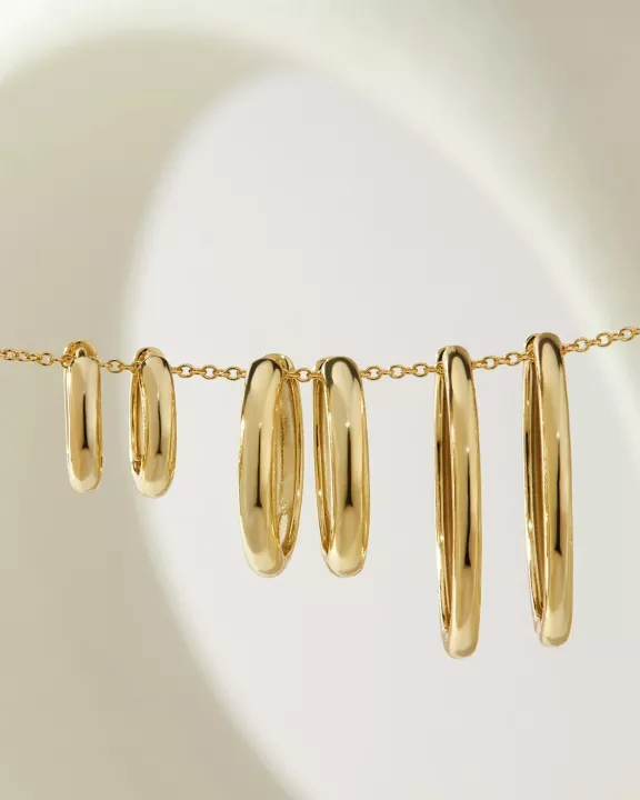 Medium Huggie Hoop Earrings